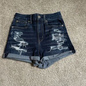 Distressed Denim Women Shorts
